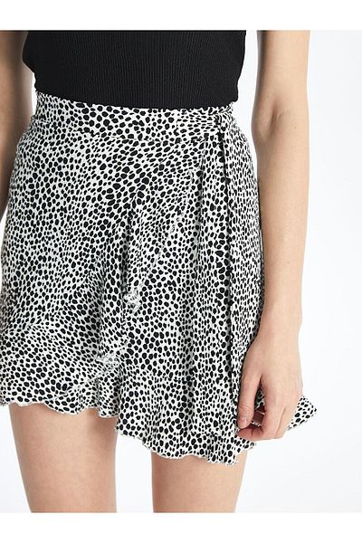 LC Waikiki Patterned Women's Skirt with Elastic Waist