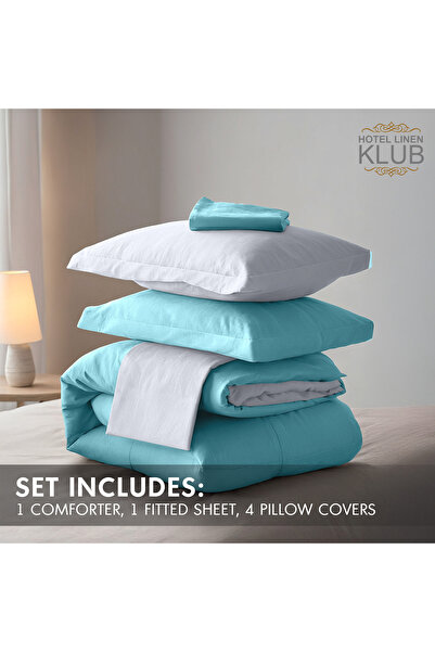 Hotel Linen Klub Luxury 6-Piece Down Alternative Comforter Set – Double size 220x240 cm