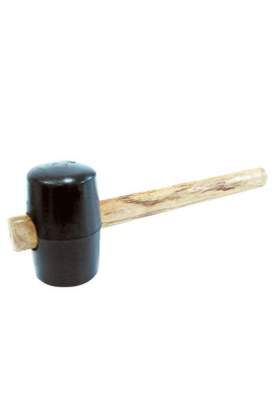 MEGA Ciocan Cauciuc Cu Maner Lemn 58Mm / 350G
