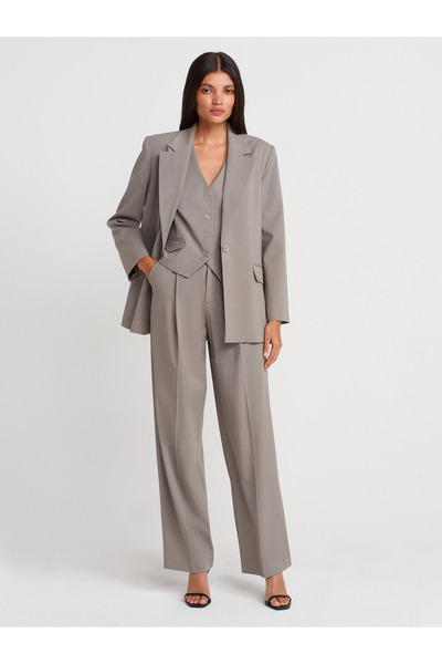 Dilvin 60759 Blazer Ceket-Çağla