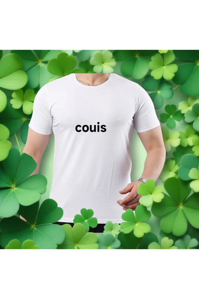 couis Λεπτό χτενισμένο βαμβακερό κοντομάνικο μπλουζάκι