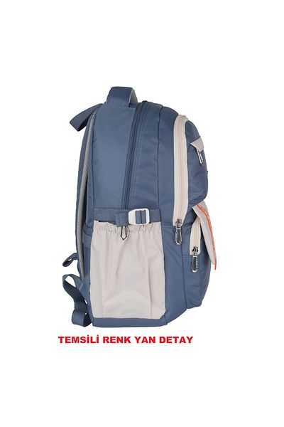 Relaxion Anthracite 2059 Waterproof Lined Fabric Backpack