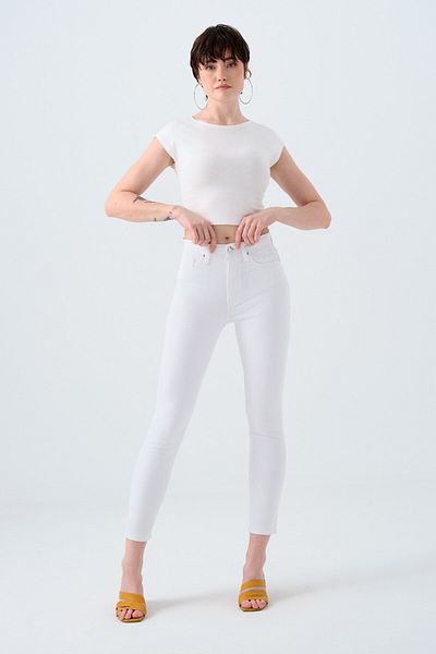 Loft Natalie Julia White Women's Trousers