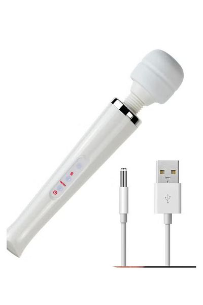 fulina USB Charge Handheld Massager,Can Be Bent 360°,10 Modes,Variable Intensity,Noise Less than 40db