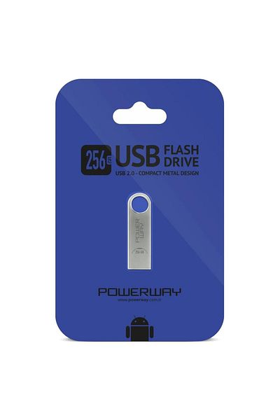 Powermaster Powerway 256Gb Metal Flash Memory 2.0 USB Memory