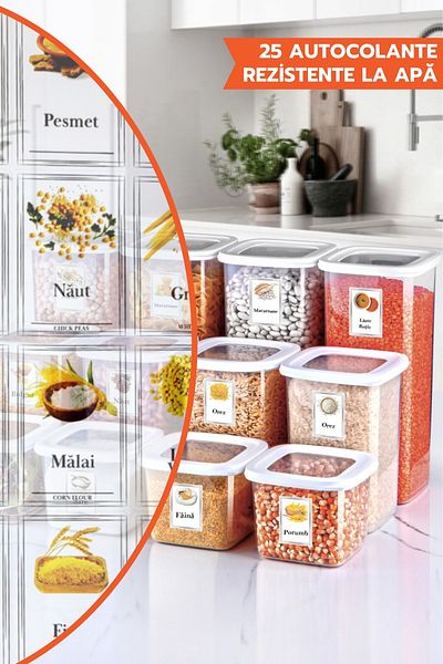 Ginza Maison Set Of 12 Food Boxes (4X500, 4X1200, 4X1750), Transparent White, 1 Spare Lid And 25 Gift Tags