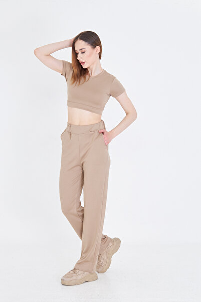 Zuzu Women's Modal Fabric Double Crop Set