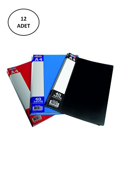 PRATİKOBA Brons Presentation File 80 Pack Mixed - 12 Pieces