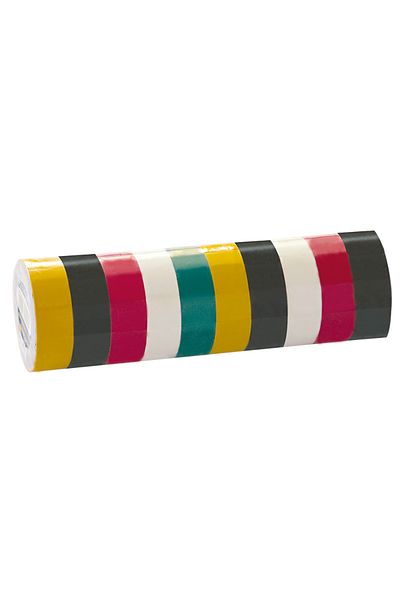 MEGA Benzi Izolatoare Multicolor 19X0.13Mm / 10M, 10/Set