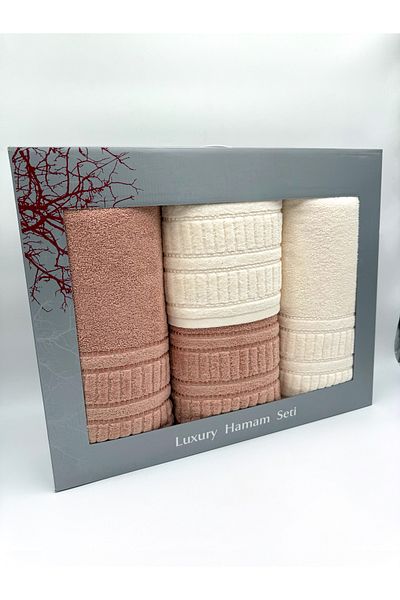 AYHANHOME 4-Piece Boxed Bath Towel Set 2 Pieces 50X90-2 Pieces 90X150
