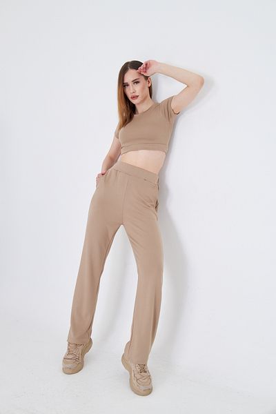 Zuzu Women's Modal Fabric Double Crop Set
