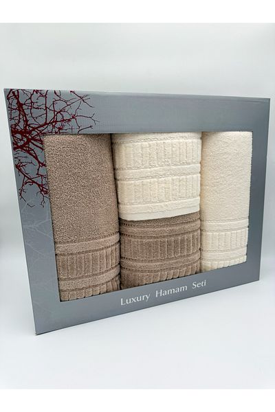 AYHANHOME 4-Piece Boxed Bath Towel Set 2 Pieces 50X90-2 Pieces 90X150