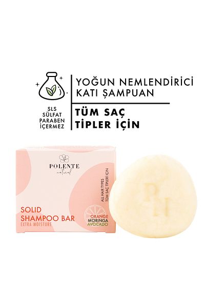 Polente Natural 110 Gr Intensive Moisturizing Solid Shampoo - All Hair Types