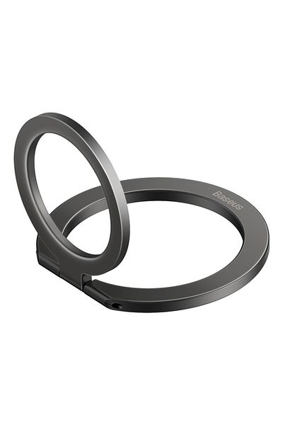 Baseus Baseus Halo Series Foldable Magnetic Ring Stand | 360° Rotation Holder & Stand for All Phones - Gray