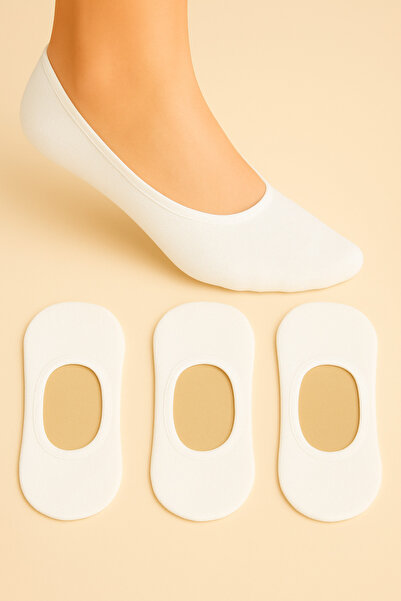 tibo 3 чифта безшевни силиконови дамски чорапи балерина