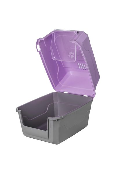shop Mikopet Deluxe Purple Indoor Cat Toilet