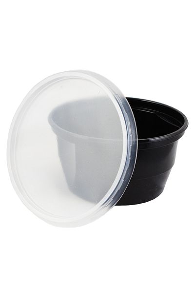 Cesiro Caserole pentru supă neagră PP 560ml 50/set