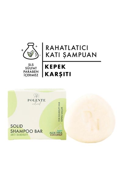 Polente Natural Relaxing Solid Shampoo - Anti-Dandruff (110 Gr)