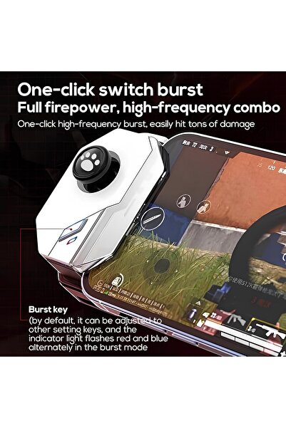 NOMTEKNO PUBG TETİK Magic Mobile Game Joystick 360 derece döndürme çift duğme...