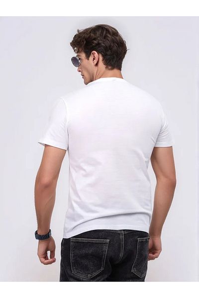 PENTHİLUS - Summer Large Size Lion Printed Short Sleeve Round Neck T-Shirt