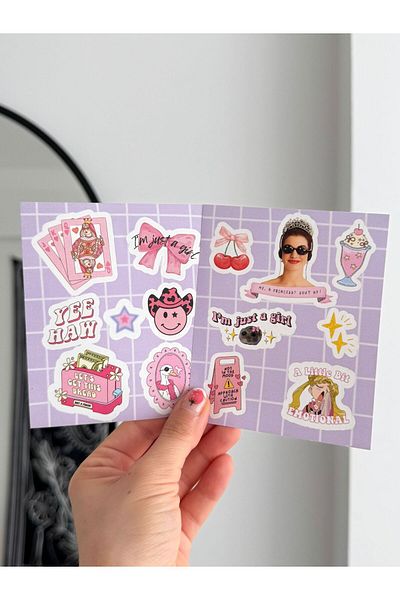 Planet Butik Girl Mood Sheet 2 Sheet Sticker