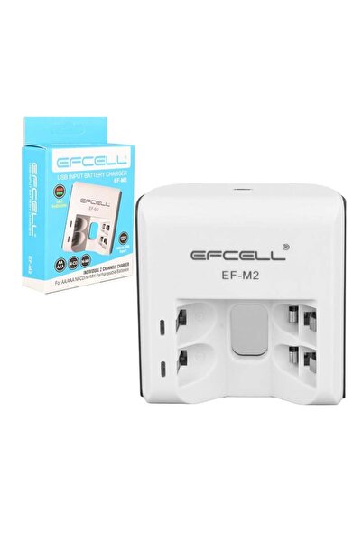 Efcell M2 AA/AAA 2'li Pil Şarj Cihazı