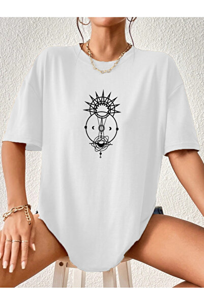 Doğannboss Μπλουζάκι Unisex Printed Oversize Boyfriend T-Shirt