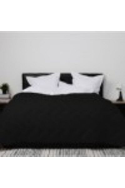 Pucioasa Pilota lana iarna cu fata bumbac (damasc) 200x215cm, Pucioasa, Negru
