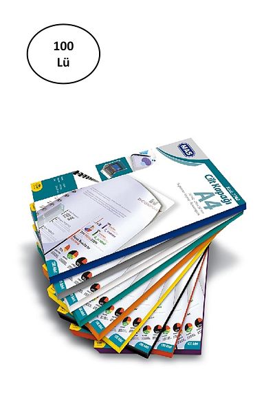 Easy Tedarik 100 قطعة من أغطية الجلد باللون الأحمر Pp A4