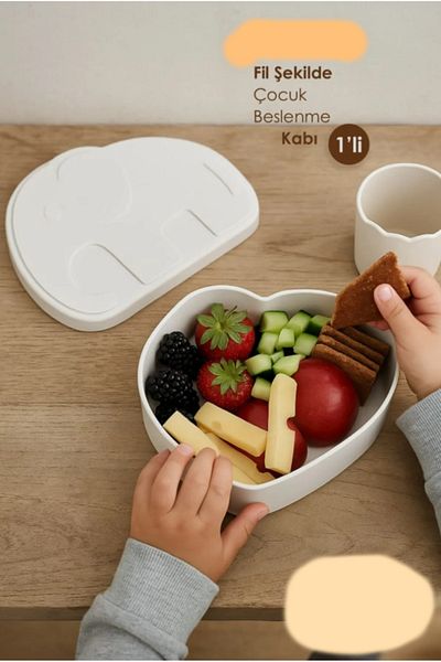 AYGÖREN HOME Minimalist Elephant Shaped Lunch Box Children's Lunch Box Children's Lunch Box - 1 Pc