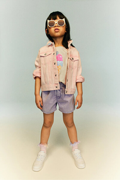Zeyder Kids Kız Çocuk İşlemeli Dondurma T-shirt