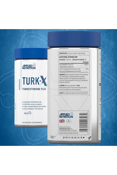 applied nutrition Turk-X |   Turkesterone Plus Gh 1000 Mg 60 Caps