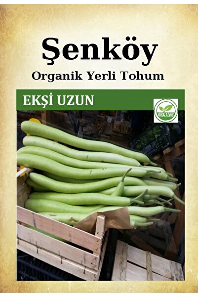 Şenköy Yerli Sandıklı Ekşi Uzun Kabak Tohumu Doğal Ata Tohum Pakette 10 Gr