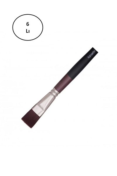 PRATİKOBA Fanart 278 No:16 Academy Series Bristle Flat Brush Set of 6