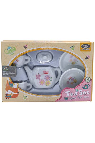 OEM Ceramic Children's Tea Set, Flower Pattern, 17.5x11.5x3.3 Cm, 6 Items