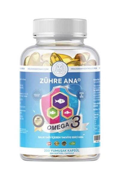 Zühre Ana Omega 3 Dha Epa 200 Softgel Helal Sertifikalı