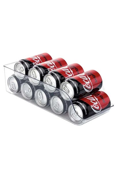 PUFO Cutie organizator pentru frigider sau dulap pentru depozitarea dozelor de suc, bere, 34 cm