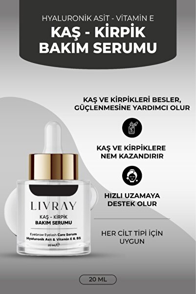 Livray Kaş Kirpik Bakım Serumu (20 ML)