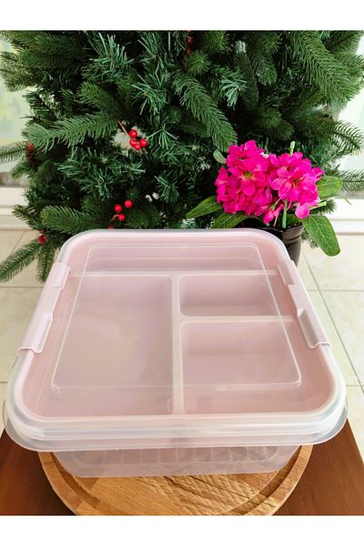 Madame Coco Modline Layered Box with Bracket Ecru Color - 26X24X11 cm