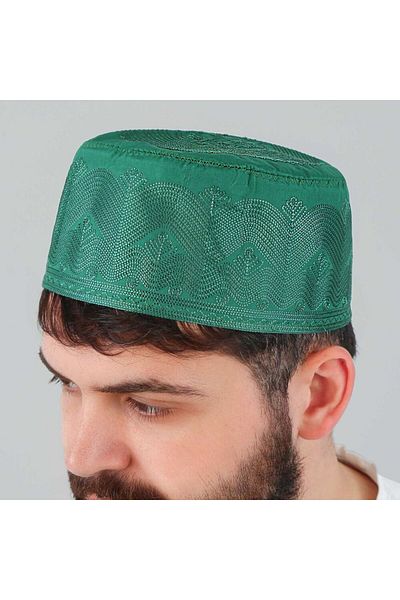 İkranur دعامة صلاة Mevlidhan باللون الأخضر - مطرزة بالذاكرة
