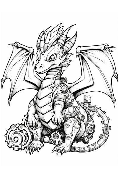 Cotomag Carte de Colorat Taramul Dragonilor - O Carte Magica de Colorat / Pentru Adulti si Copii
