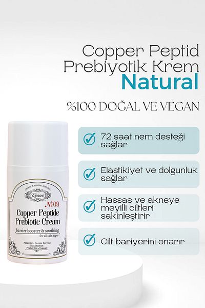 Rosece Copper Peptid Prebiotic Moisturizing Cream |   Barrier Repairer |   Soothing | Water Based Cream |   50ml