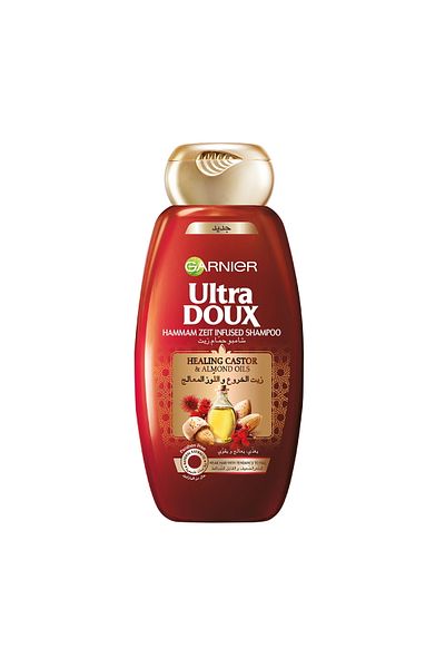 Garnier Ultra Doux Shampoo Healing Castor & Almond Oils 200 ml