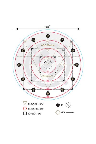 Enhance AoE DnD Spell Template