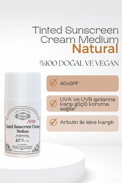 Rosece Tinted Sunscreen 40+Spf Medium |   Arbutin |   Illuminator and Tone Equalizer 50 ml