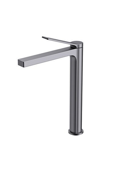 Creavit CREAVİT Ritmo Uzun Lavabo Armatürü Metalik Gri RT6500GR