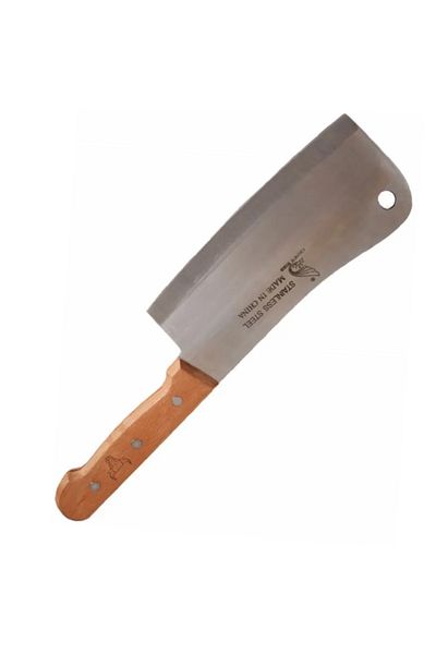 PUFO Satâr de bucătărie din oțel inoxidabil și mâner din lemn, 32 cm