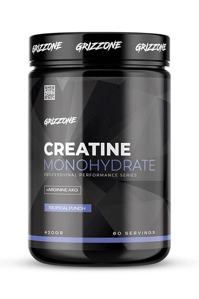 GRIZZONE Tropical Creatine 420 Gr 60 Servis - 4 Gr Creatine 1 Gr Arginine Akg