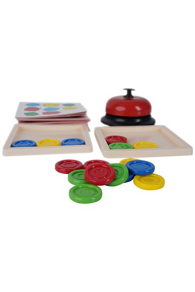 schilia Speedy Swipe Quick Swipe Reflex and Attention Developer 2-Person Box Game with Bells