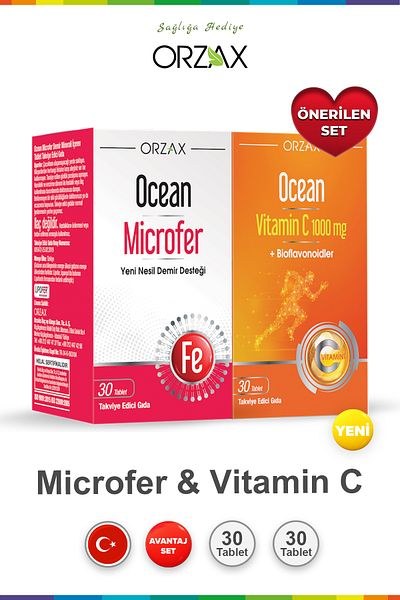 Ocean Microfer 30 Tablets & Ocean Vitamin C 30 Tablets